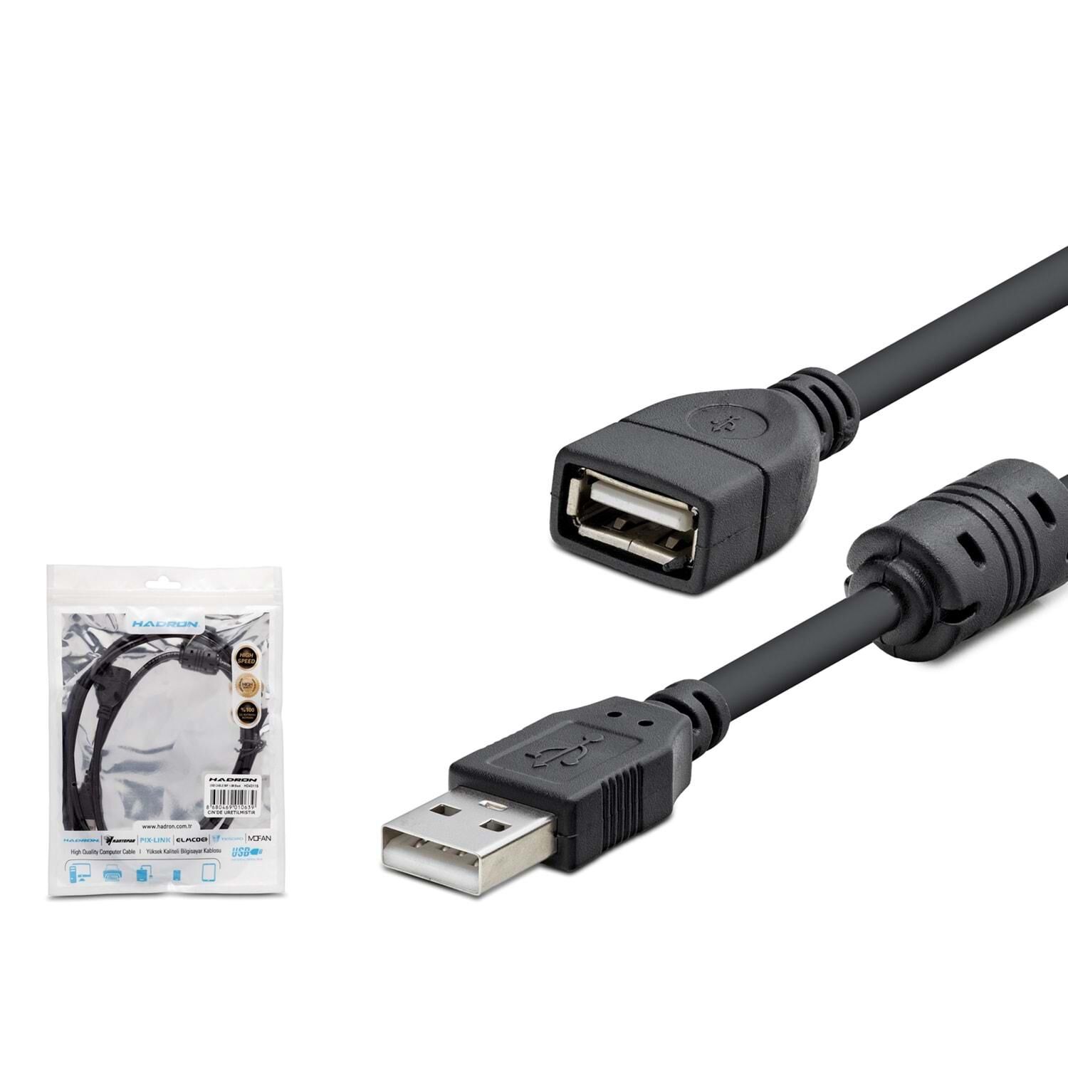 HADRON HDX7533 KABLO USB UZATMA 1.5MT