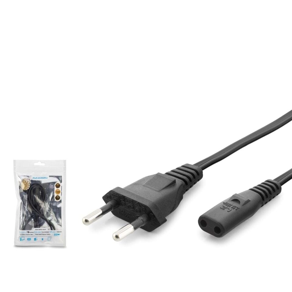 HADRON HDX5552 Teyp Traş Makinesi Güç Kablosu 28 Pin 0.75 mm 500W 1.2 m - Siyah