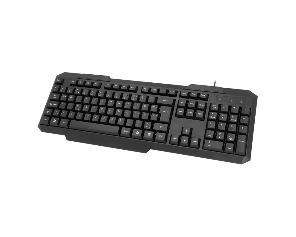 FRISBY FK-4812FU USB KABLOLU F KLAVYE SIYAH