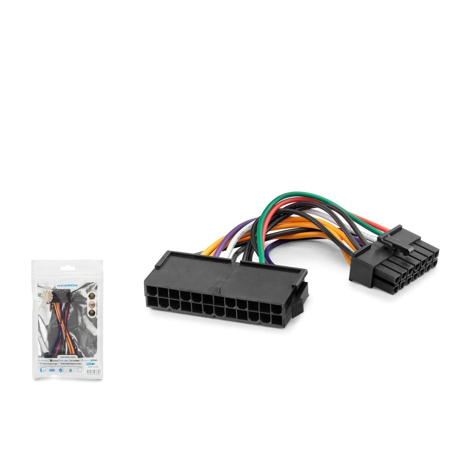 Hadron HDX5560 Psu 24 Pın To Atx 14 Pın Çevirici Adaptör Kablosu
