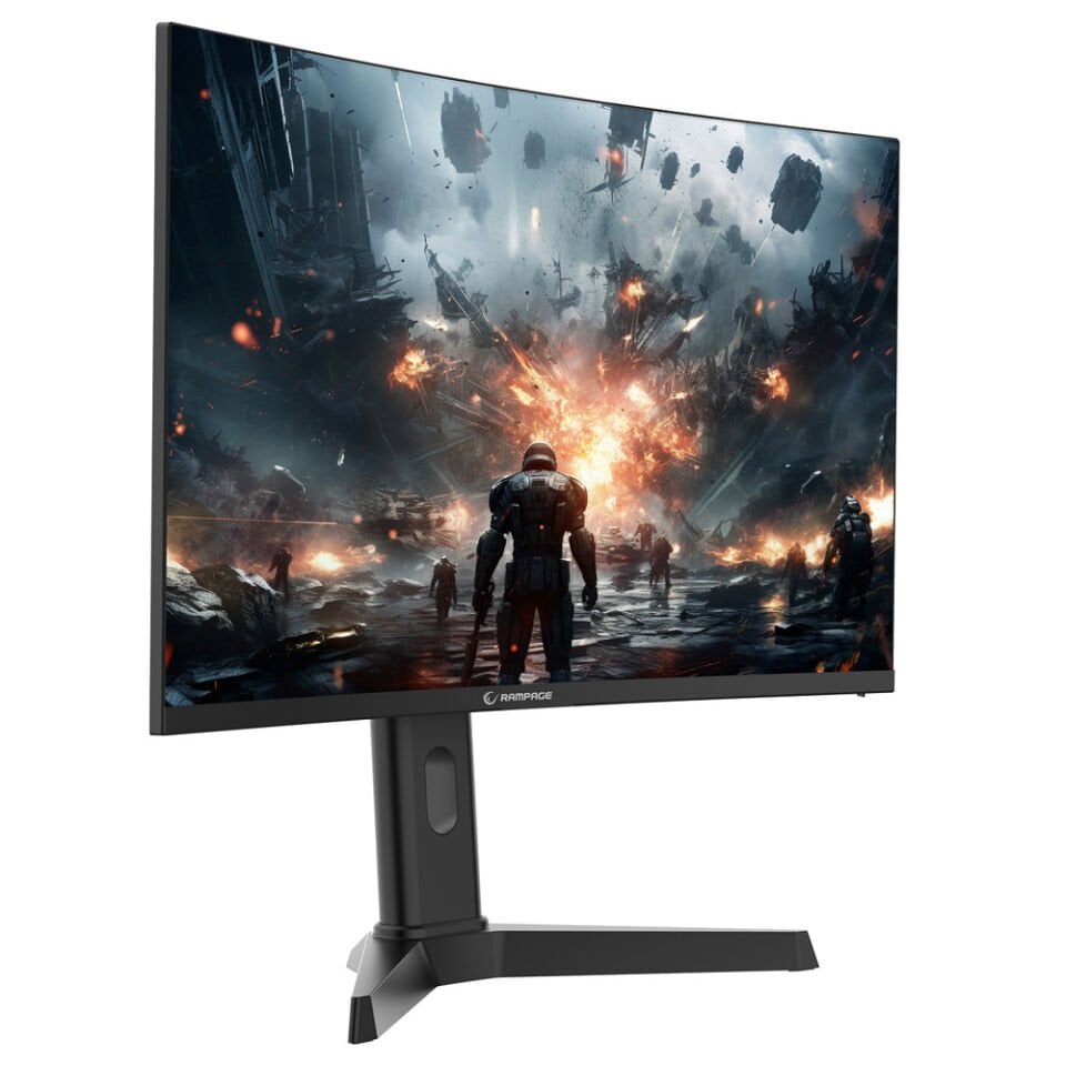 Rampage 27'' DROP DR27C300F Fast VA 1ms Freesync/Gsync Pivot R1500 Curved FHD Monitör 1920x1080, 300hz, RGB