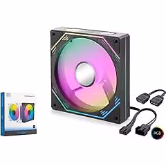 Nodar Nd2652 Kasa Fanı 5Pro İç ve Dış Parıltı Argb 12Cm Siyah