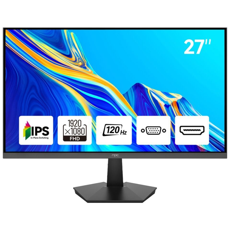 NPC 27'' MF2708-A IPS 100Hz Monitör 5ms 1920x1080, 100Hz, HDMI, VGA