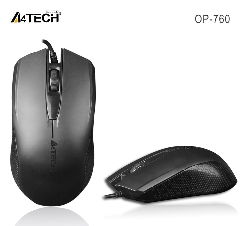 A4 TECH OP-760 V-TRACK USB SIYAH KABLOLU MOUSE